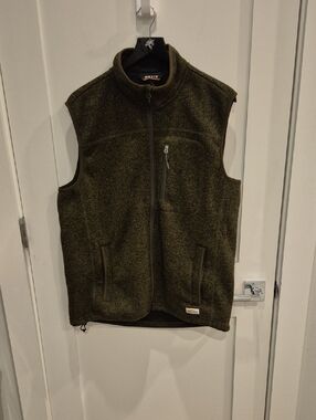 Men's Orvis R65 --  Green Fleece Zip Vest - Casual Layering -- L